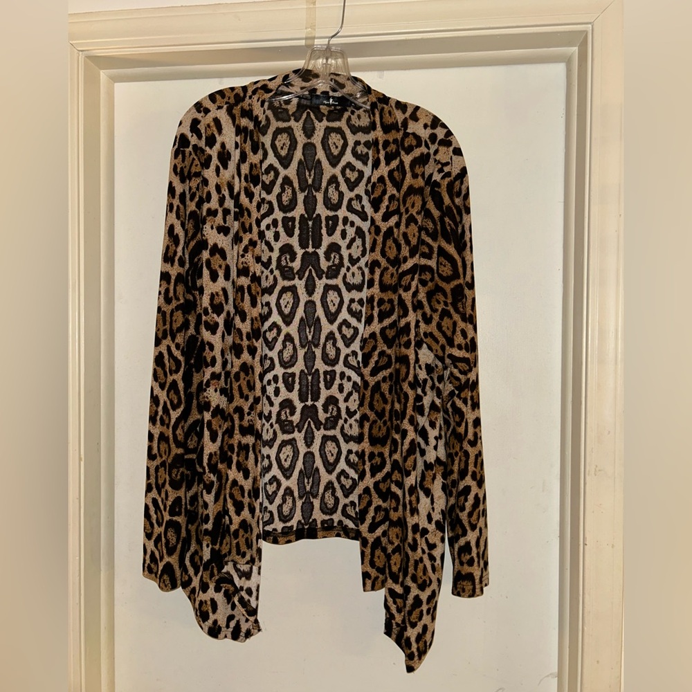 Avenue Animal Print Cardigan